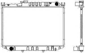 Радиатор, охлаждение двигателя SAKURA  Automotive 1460-0119