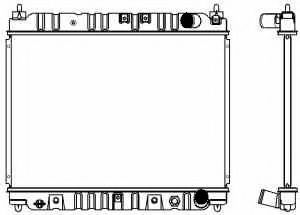 Радиатор, охлаждение двигателя SAKURA  Automotive 1460-0127