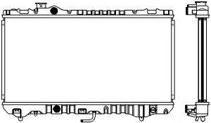 Радиатор, охлаждение двигателя SAKURA  Automotive 1461-0250
