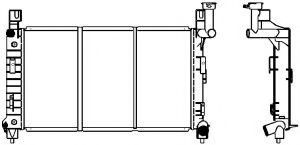 Радиатор, охлаждение двигателя SAKURA  Automotive 2092-8501