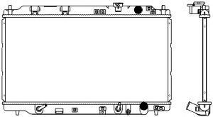 Радиатор, охлаждение двигателя SAKURA  Automotive 3071-1001