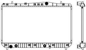 Радиатор, охлаждение двигателя SAKURA  Automotive 3141-1003