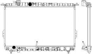 Радиатор, охлаждение двигателя SAKURA  Automotive 3221-1007