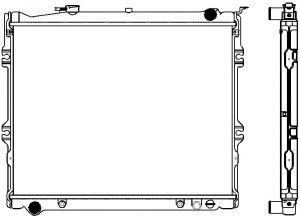 Радиатор, охлаждение двигателя SAKURA  Automotive 3301-1001