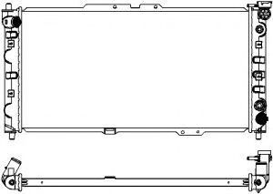Радиатор, охлаждение двигателя SAKURA  Automotive 3301-8502