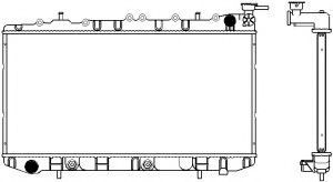 Радиатор, охлаждение двигателя SAKURA  Automotive 3341-1005