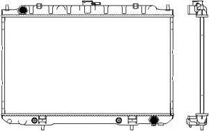 Радиатор, охлаждение двигателя SAKURA  Automotive 3341-1021