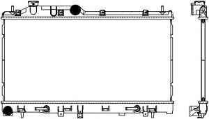 Радиатор, охлаждение двигателя SAKURA  Automotive 3421-1036