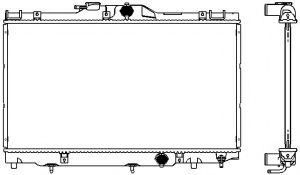 Радиатор, охлаждение двигателя SAKURA  Automotive 3461-1006