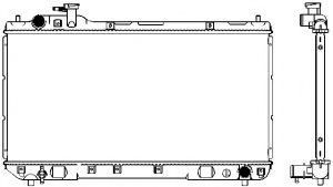 Радиатор, охлаждение двигателя SAKURA  Automotive 3461-1026