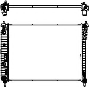 Радиатор, охлаждение двигателя SAKURA  Automotive 3571-8501
