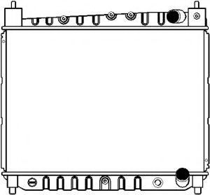 Радиатор, охлаждение двигателя SAKURA  Automotive 4461-1013