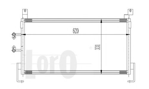 Конденсатор, кондиционер LORO 008-016-0001