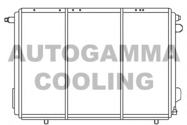 Радиатор, охлаждение двигателя AUTOGAMMA 100034