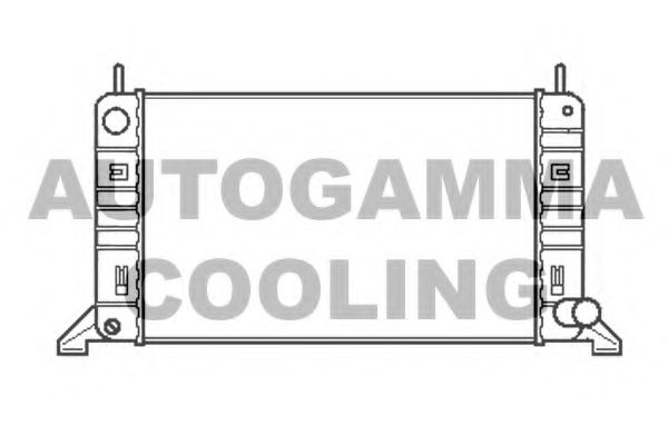 Радиатор, охлаждение двигателя AUTOGAMMA 100344