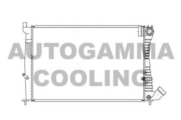 Радиатор, охлаждение двигателя AUTOGAMMA 101344