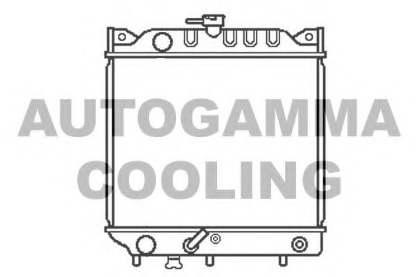 Радиатор, охлаждение двигателя AUTOGAMMA 102329