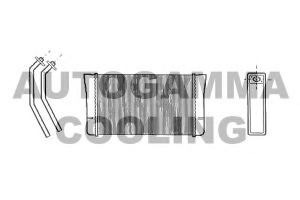 Теплообменник, отопление салона AUTOGAMMA 102545