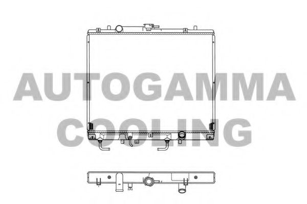 Радиатор, охлаждение двигателя AUTOGAMMA 102930