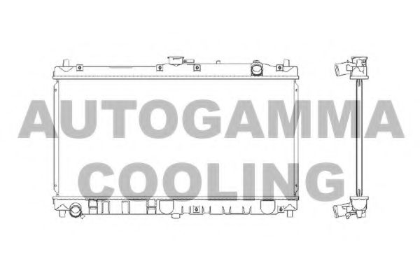Радиатор, охлаждение двигателя AUTOGAMMA 103152