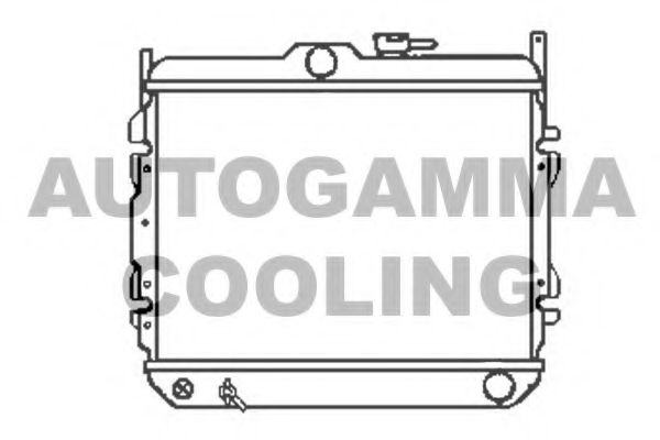 Радиатор, охлаждение двигателя AUTOGAMMA 104060
