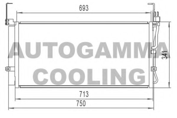 Конденсатор, кондиционер AUTOGAMMA 104097