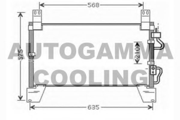 Конденсатор, кондиционер AUTOGAMMA 104442
