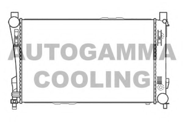 Радиатор, охлаждение двигателя AUTOGAMMA 104526
