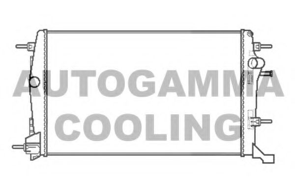 Радиатор, охлаждение двигателя AUTOGAMMA 105608