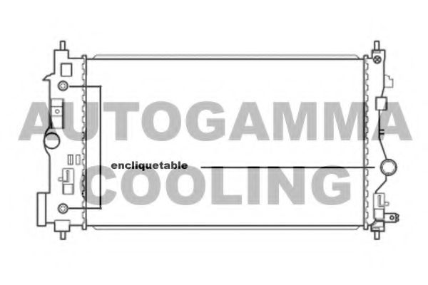 Радиатор, охлаждение двигателя AUTOGAMMA 105667