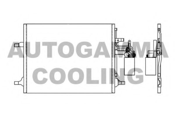 Конденсатор, кондиционер AUTOGAMMA 105958