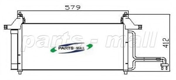 Конденсатор, кондиционер PARTS-MALL PXNCX-032G