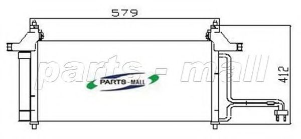 Конденсатор, кондиционер PARTS-MALL PXNCX-040G