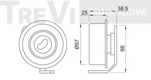 Паразитный / Ведущий ролик, зубчатый ремень TREVI AUTOMOTIVE T1883
