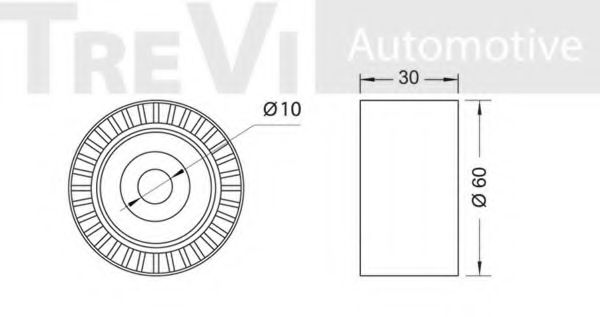 Паразитный / ведущий ролик, поликлиновой ремень IPD 153394