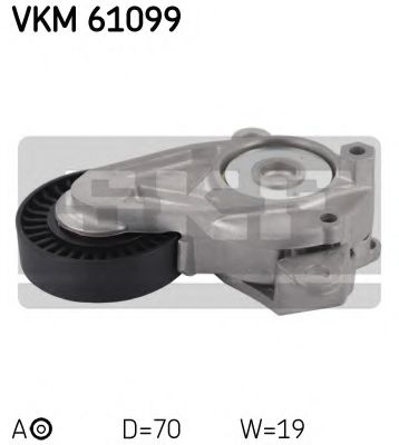Натяжной ролик, поликлиновой  ремень SKF VKM 61099