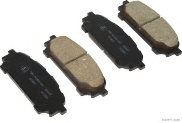 Комплект тормозных колодок, дисковый тормоз HERTH+BUSS JAKOPARTS J3617006