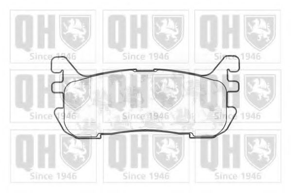 Комплект тормозных колодок, дисковый тормоз QUINTON HAZELL BP1166
