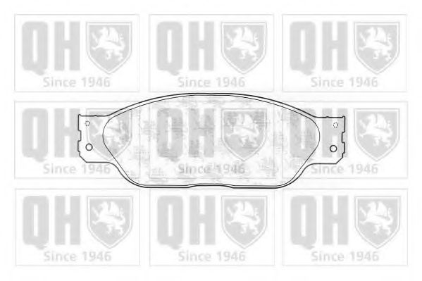 Комплект тормозных колодок, дисковый тормоз QUINTON HAZELL BP1237