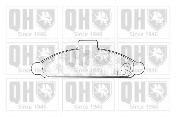 Комплект тормозных колодок, дисковый тормоз QUINTON HAZELL 21529