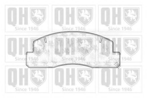 Комплект тормозных колодок, дисковый тормоз QUINTON HAZELL BP963