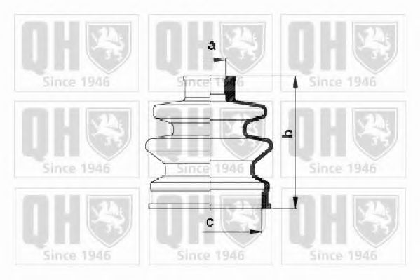 Комплект пылника, приводной вал QUINTON HAZELL QJB143