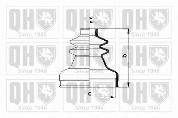 Комплект пылника, приводной вал QUINTON HAZELL QJB336