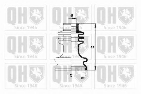 Комплект пылника, приводной вал QUINTON HAZELL QJB372