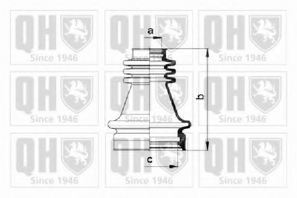 Комплект пылника, приводной вал QUINTON HAZELL QJB458