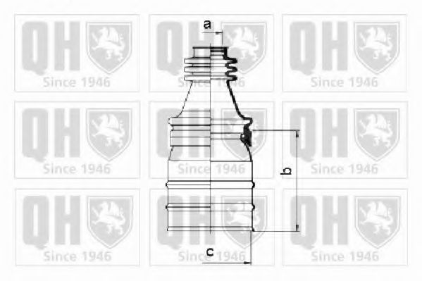 Комплект пылника, приводной вал QUINTON HAZELL QJB472