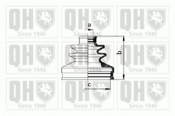 Комплект пылника, приводной вал QUINTON HAZELL QJB919