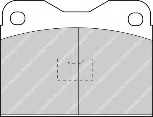 Комплект тормозных колодок, дисковый тормоз FERODO FDB123