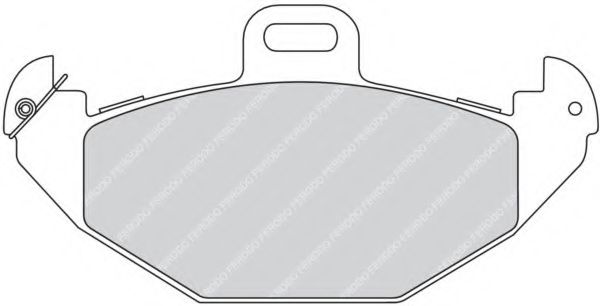 Комплект тормозных колодок, дисковый тормоз FERODO 21966