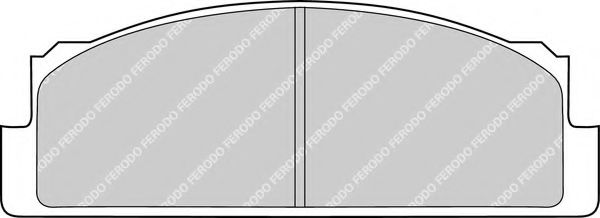 Комплект тормозных колодок, дисковый тормоз FERODO FDB22